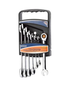 Draper Tools Draper Hi-Torq&#174; Metric Ratcheting Combination Spanner Set (7 Piece) DRA25397