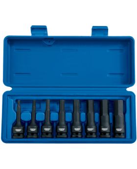 Draper Tools 1/2 Sq. Dr. Impact Hexagonal Socket Bit Set (8 Piece) DRA26439