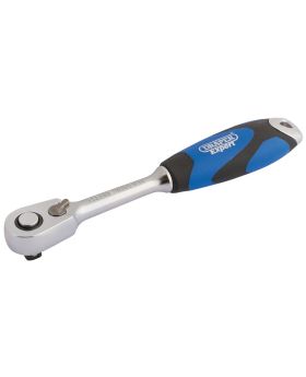 Draper Tools 1/4 Sq. Dr. 60 Tooth Micro Head Reversible Soft Grip Ratchet DRA26514