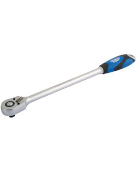 Draper Tools 3/8 Sq. Dr. 48 Tooth Extra Long Reversible Quick Release Soft Grip Ratchet DRA26590