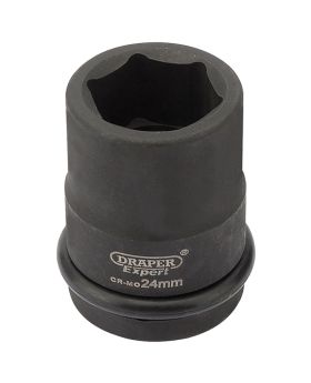 Draper Tools Expert 24mm 3/4 Square Drive Hi-Torq&#174; 6 Point Impact Socket DRA28694