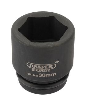 Draper Tools Expert 36mm 3/4 Square Drive Hi-Torq&#174; 6 Point Impact Socket DRA28777