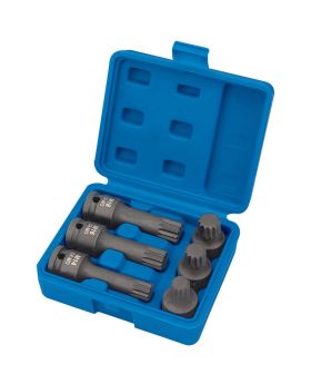 Draper Tools 1/2 Sq. Dr. Impact Spline Bit Set (6 Piece) DRA28881