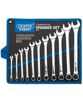 Draper Tools Imperial Combination Spanner Set (11 Piece) DRA29546