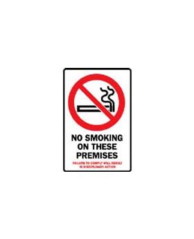 NO SMOKING ON THESE PREMISES SIGN 379PP