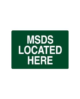 MSDS LOCATED HERE SIGN 121EP