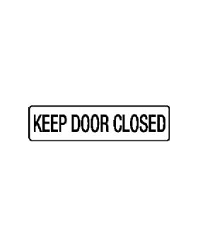 KEEP DOOR CLOSED SIGN 324SAV