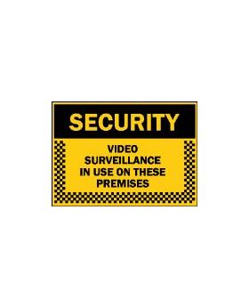 SECURITY VIDEO SURVEILLANCE IN USE ON THESE PREMISIS SIGN 136P