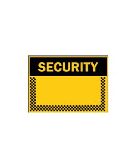 SECURITY BLANK SIGN 387P