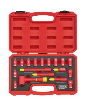 Draper Tools 1/4 Square. Drive. VDE Socket Set (18 Piece) DRA31037