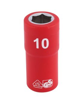 Draper Tools 1/4 Sq. Dr. Fully Insulated VDE Socket (10mm) DRA31473