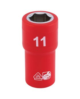 Draper Tools 1/4 Sq. Dr. Fully Insulated VDE Socket (11mm) DRA31485