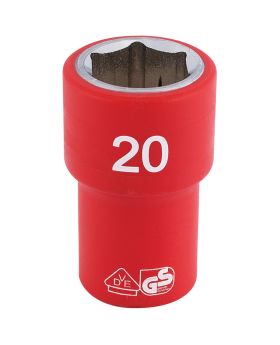 Draper Tools 1/2 Sq. Dr. Fully Insulated VDE Socket (20mm) DRA31882