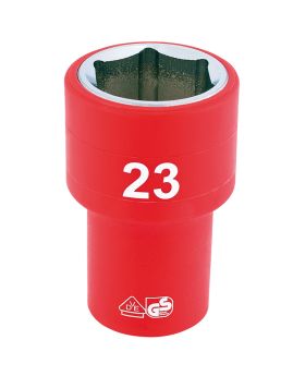 Draper Tools 1/2 Sq. Dr. Fully Insulated VDE Socket (23mm) DRA31953