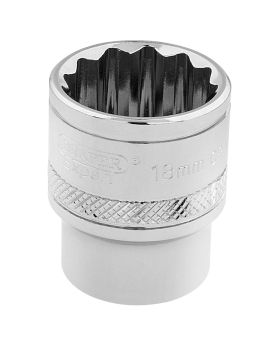 Draper Tools 3/8 Square Drive Hi-Torq&#174; 12 Point Socket (18mm) DRA32786