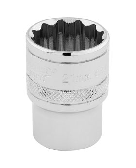 Draper Tools 1/2 Square Drive Hi-Torq&#174; 12 Point Socket (21mm) DRA33290