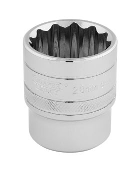 Draper Tools 1/2 Square Drive Hi-Torq&#174; 12 Point Socket (28mm) DRA33518