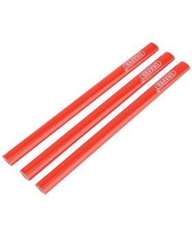 Draper Tools Pack of Three Carpenters Pencils 174mm Long DRA34180