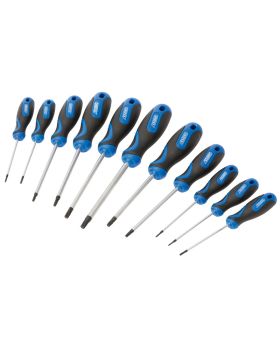 Draper Tools Soft Grip TX-STAR&#174; and TX-STAR&#174; Security Screwdriver Set (11 Piece) DRA34253