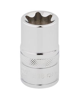 Draper Tools 1/2 Square Drive Draper TX-STAR&#174; Socket (E18) DRA34340