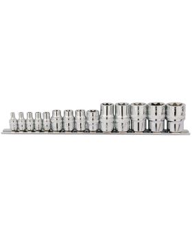 Draper Tools 1/4, 3/8, 1/2 Sq. Dr. Draper TX-STAR&#174; Socket Set (14 Piece) DRA34415