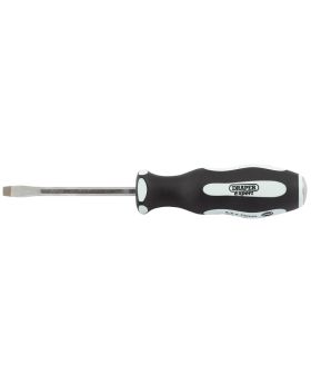 Draper Tools Pound Thru Plain Slot 5.5 x 75mm Soft Grip Screwdrivers DRA35176