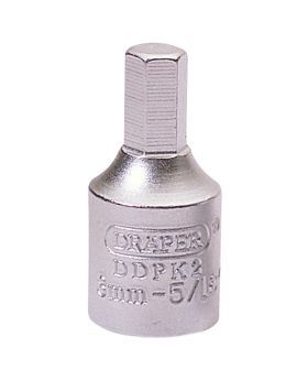 Draper Tools 8mm Hexagon-5/16 3/8 Square Drive Drain Plug Key DRA38321