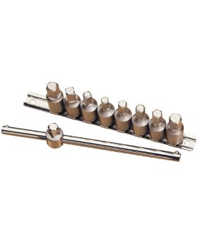 Draper Tools 3/8 Sq. Dr. Drain Plug Key Set (10 piece) DRA38329