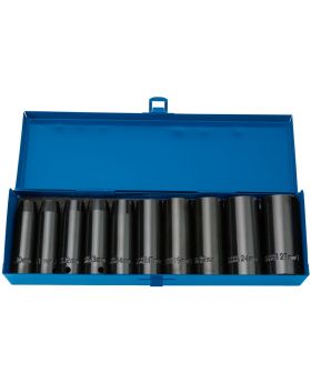 Draper Tools 1/2 Sq. Dr. Draper HI-TORQ&#174; Metric Deep Impact Socket Set (10 Piece) DRA38369