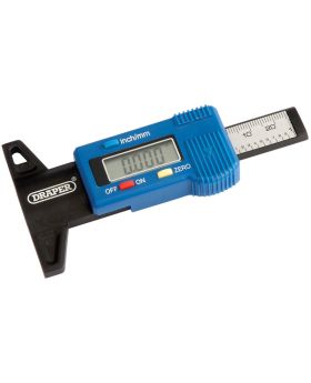 Draper Tools Digital Tyre Tread Depth Gauge with Plastic Body DRA39590