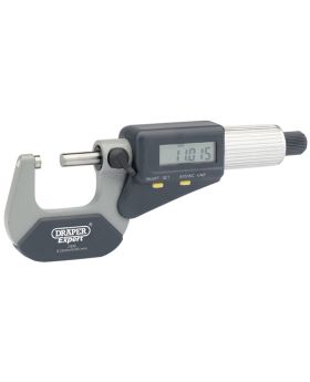 Draper Tools Expert Dual Reading Digital External Micrometer - 0-25mm/0-1 DRA46599