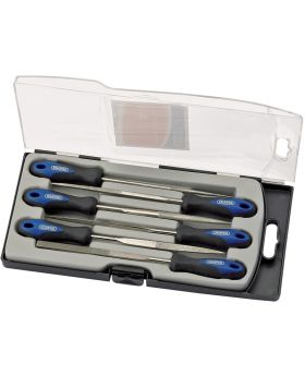 Draper Tools 150mm Soft Grip Diamond Needle File Set (6 Piece) DRA47817