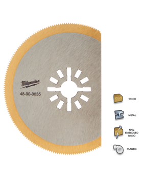 Milwaukee 48900035 Multi Tool Titanium Multi Material Blade 75mm