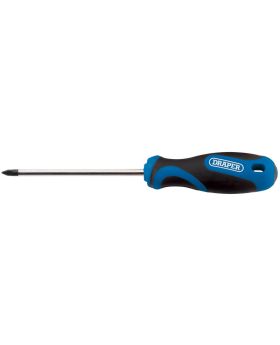 Draper Tools No.1 x 75mm Cross Slot Screwdriver with Soft Grip Handles DRA48931