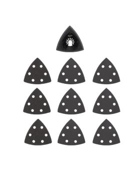 Milwaukee OPEN-LOK™ 89mm H&L Multi-Tool Sanding Pad & Assorted Grit Sandpaper Set 10PK - BDF