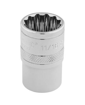 Draper Tools 3/8 Square Drive Hi-Torq&#174; 12 Point Socket (11/16) DRA49480