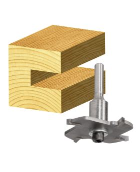 Carbitool Router Bit-Slotting Cutter Assembly Carbide Tipped-4.0MM TCT, 4 FLT, 1/2 SHK