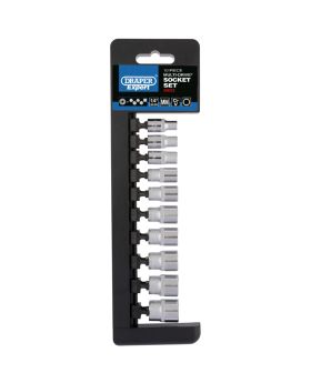 Draper Tools 1/4 Sq. Dr. Metric Multi-Drive&#174; Socket Set (10 Piece) DRA50022