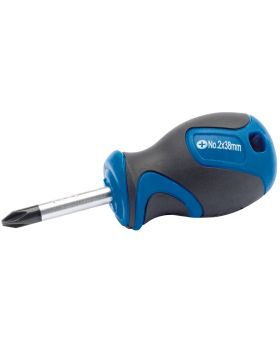 Draper Tools No.2 x 38mm Cross Slot Screwdriver with Soft Grip Handles DRA50181