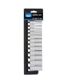 Draper Tools 3/8 Sq. Dr. Metric Deep Socket Set (12 Piece) DRA50193