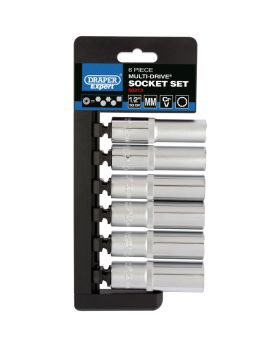 Draper Tools 1/2 Sq. Dr. Draper Expert Multi-Drive&#174; Deep Socket Set (6 Piece) DRA50213