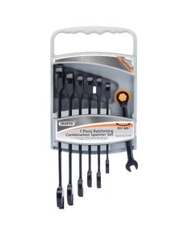 Draper Tools Metric Ratcheting Combination Spanner Set Draper Hi-Torq&#174; (7 Piece) DRA51178