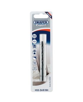 Draper Tools Expert 5.0mm HSS Twist Drill for 6 x 1.0 Taps DRA53034