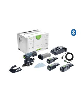 Festool 577516 DTSC 400 18V 100mm x 150mm Cordless Orbital Iron Head Sander Bluetooth 3.0 Ah Set in Systainer - Replaces 575709