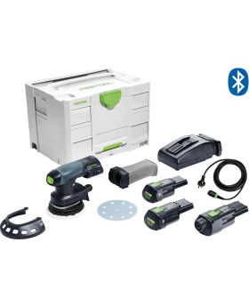 Festool 577692 ETSC 125 18V 125mm Cordless Random Orbital 2mm Sander Bluetooth 3.0Ah Set in Systainer - Replaces 575718