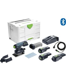 Festool 577684 RTSC 400 18V 80mm x 133mm Cordless Orbital 1/4 Sheet Sander Bluetooth 3.0Ah Set in Systainer - Replaces 575730