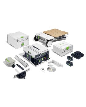 Festool 577381 CSC SYS 50 18V Cordless 168mm Systainer Saw 5.0Ah Bluetooth Set & Underframe