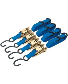 Draper Tools 375kg Ratcheting Tie Down Strap Set (4 Piece) DRA60960