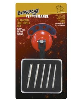 SAVAGE Diamond Core Drills 5pce Set  62-S1