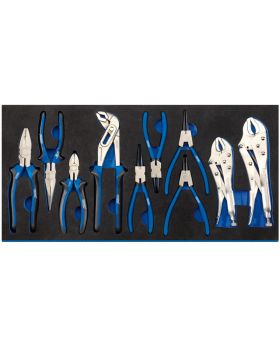 Draper Tools Plier Set in Full Drawer EVA Insert Tray (10 Piece) DRA63313